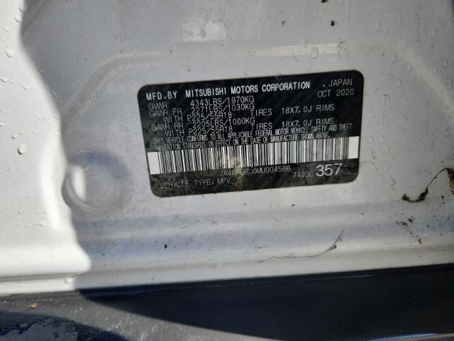 JA4APUAU0MU004566 - 2021 MITSUBISHI OUTLANDER ES თეთრი ფოტო 13