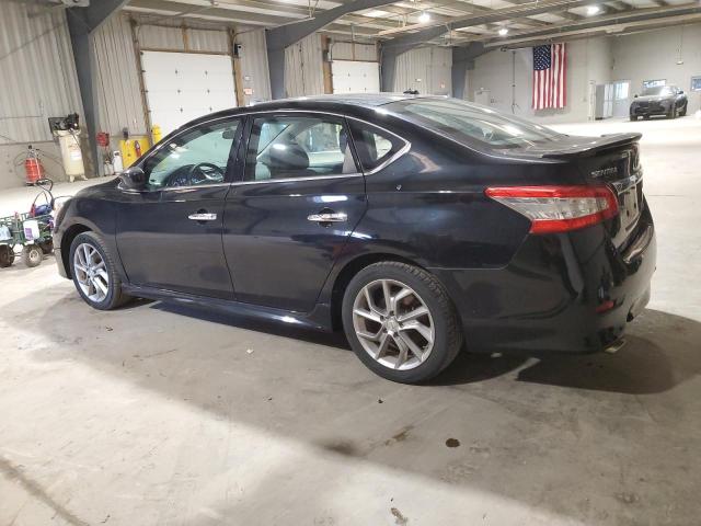 3N1AB7AP2EL608876 - 2014 NISSAN SENTRA S BLACK photo 2