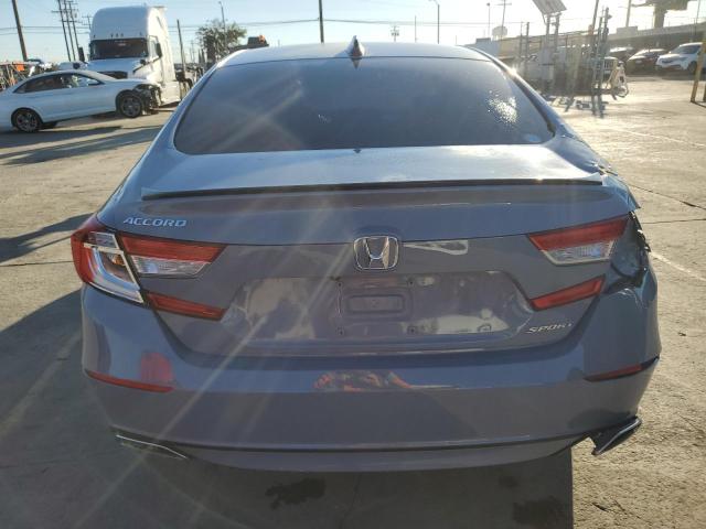 1HGCV1F35NA036422 - 2022 HONDA ACCORD SPORT ნაცრისფერი ფოტო 6