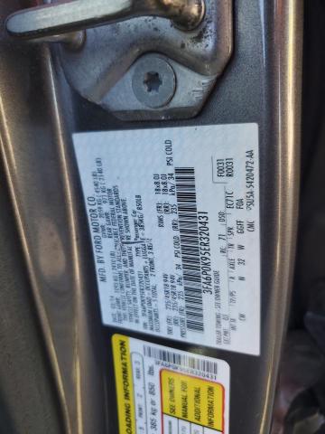 3FA6P0K95ER320431 - 2014 FORD FUSION TITANIUM 灰色 照片 12