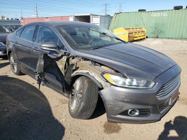 3FA6P0K95ER320431 - 2014 FORD FUSION TITANIUM 灰色 照片 4
