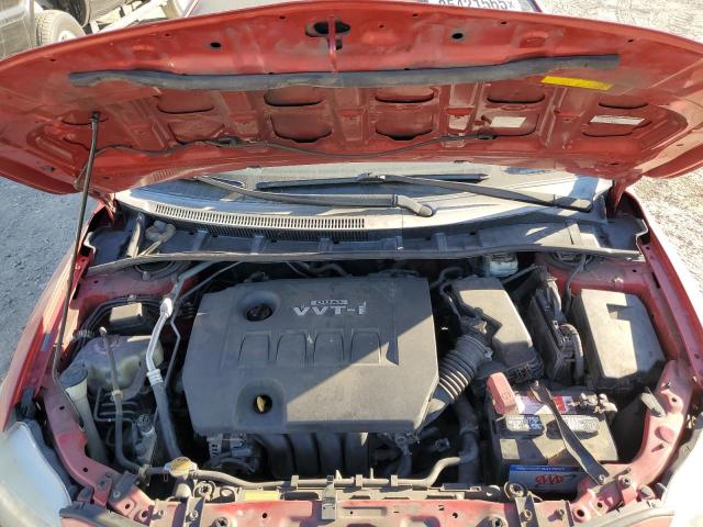 1NXBU4EEXAZ328508 - 2010 TOYOTA COROLLA BASE Қызыл фото 11