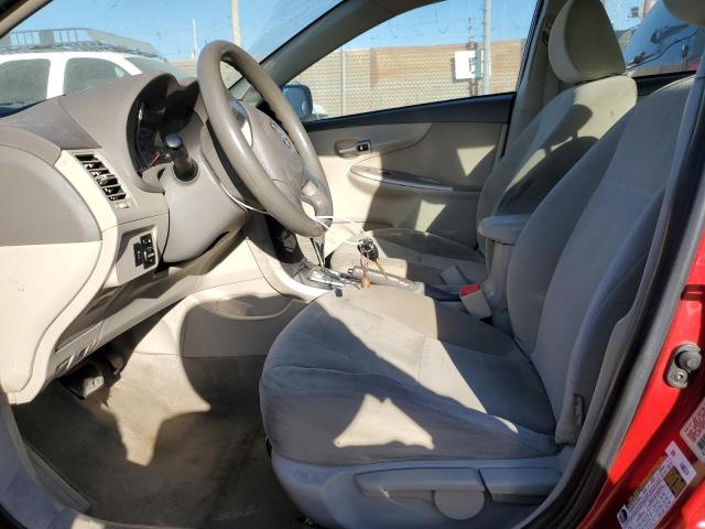 1NXBU4EEXAZ328508 - 2010 TOYOTA COROLLA BASE Қызыл фото 7