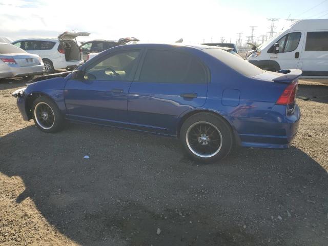 1HGES16334L024886 - 2004 HONDA CIVIC DX VP Azul foto 2