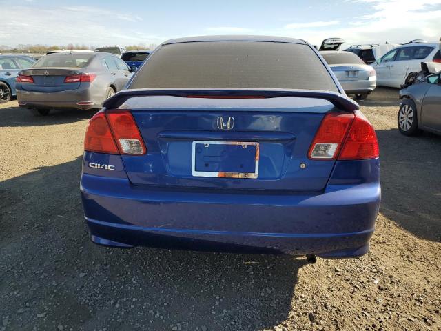 1HGES16334L024886 - 2004 HONDA CIVIC DX VP Azul foto 6