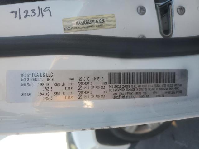 1C4NJCBA5HD123226 - 2017 JEEP COMPASS SPORT Սպիտակ լուսանկար 13