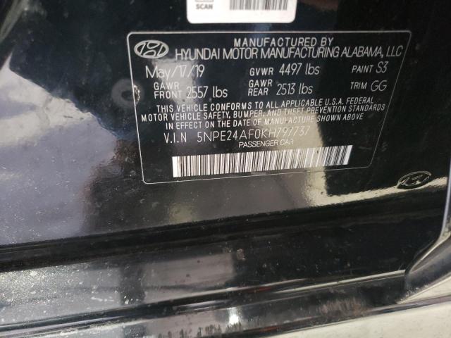 5NPE24AF0KH797737 - 2019 HYUNDAI SONATA SE Qara foto 12