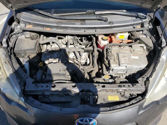 JTDKDTB30C1024948 - 2012 TOYOTA PRIUS C GRAY photo 11