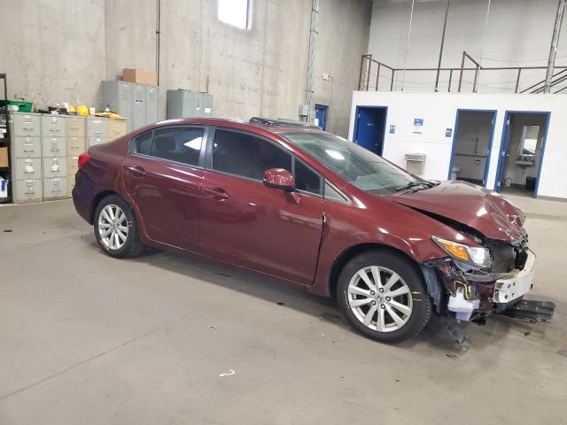 2HGFB2F81CH510260 - 2012 HONDA CIVIC EX მუქწითელი ფოტო 4