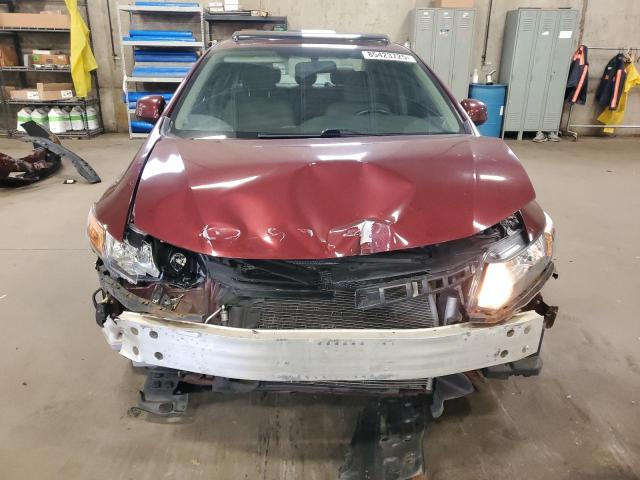 2HGFB2F81CH510260 - 2012 HONDA CIVIC EX მუქწითელი ფოტო 5