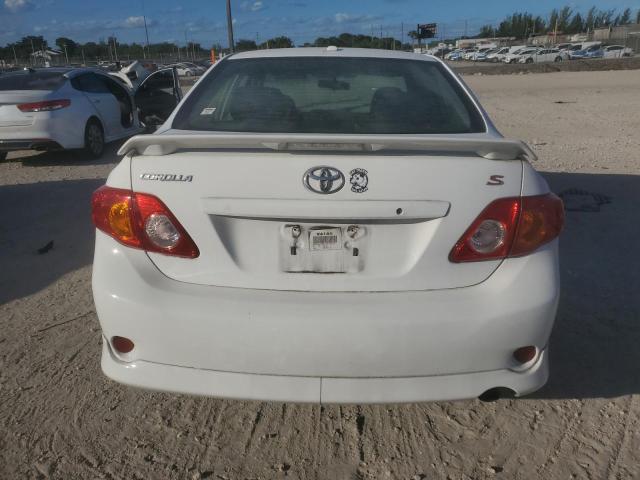 2T1BU4EE9AC470625 - 2010 TOYOTA COROLLA BASE WHITE photo 6