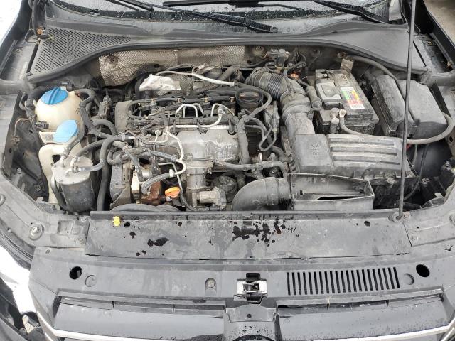 1VWBN7A38CC022629 - 2012 VOLKSWAGEN PASSAT SE შავი ფოტო 11