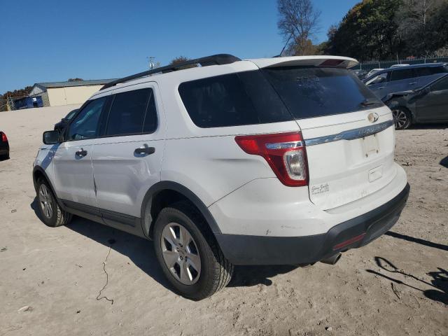 1FM5K7B88DGC38036 - 2013 FORD EXPLORER أبيض صورة 2