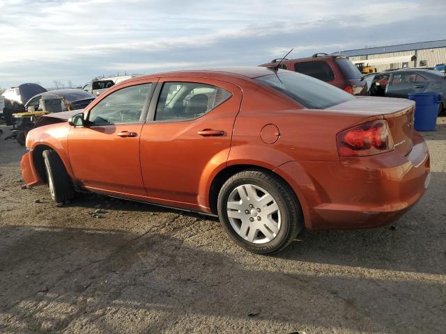1C3CDZAB4CN276585 - 2012 DODGE AVENGER SE ORANGE photo 2
