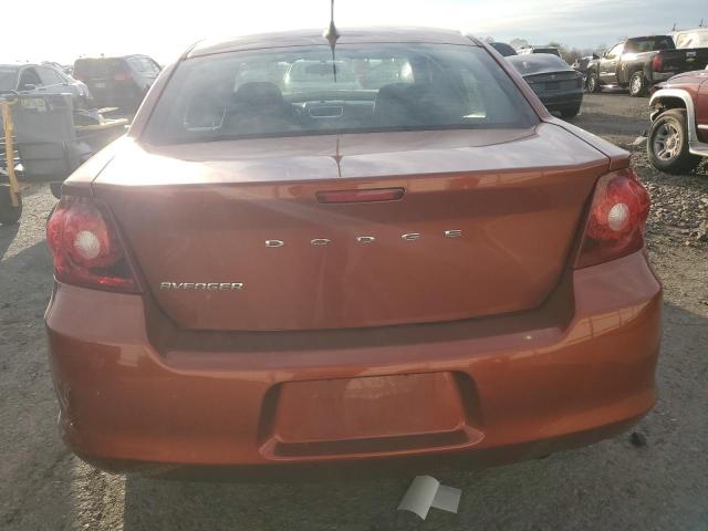 1C3CDZAB4CN276585 - 2012 DODGE AVENGER SE ORANGE photo 6