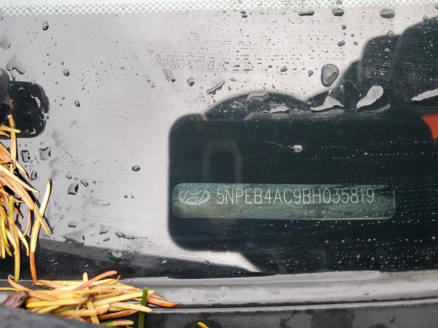 5NPEB4AC9BH035819 - 2011 HYUNDAI SONATA GLS გრაფიტი ფოტო 12