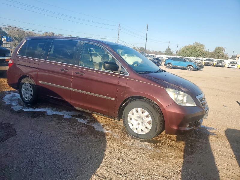 5FNRL38237B039800 - 2007 HONDA ODYSSEY LX MAROON photo 4