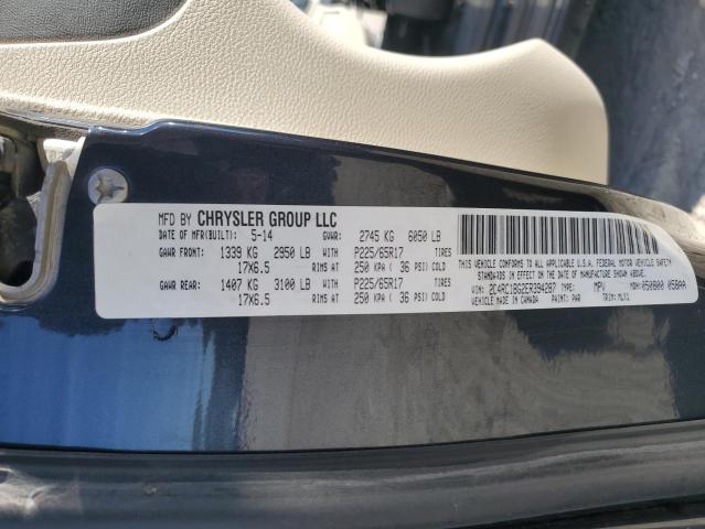 2C4RC1BG2ER394287 - 2014 CHRYSLER TOWN & COU TOURING CHARCOAL photo 13