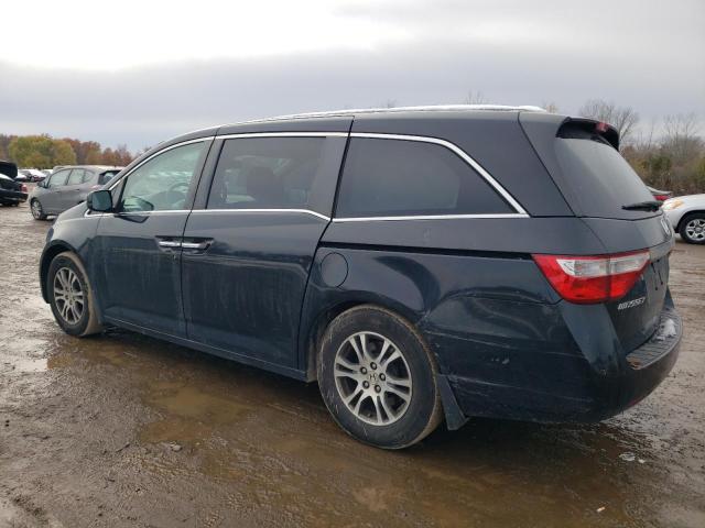 5FNRL5H68CB124835 - 2012 HONDA ODYSSEY EXL BLACK photo 2