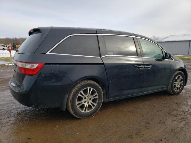 5FNRL5H68CB124835 - 2012 HONDA ODYSSEY EXL BLACK photo 3