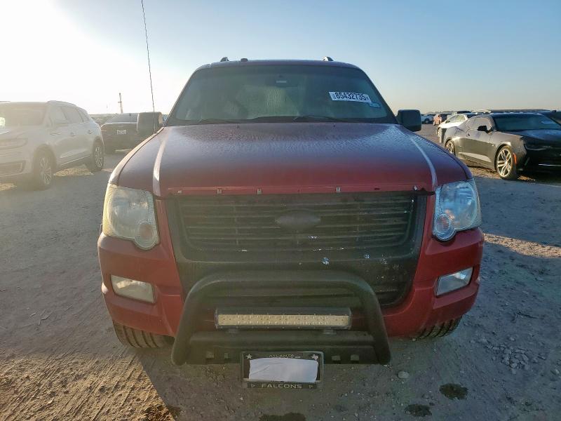1FMEU6DE8AUA68944 - 2010 FORD EXPLORER XLT RED photo 5