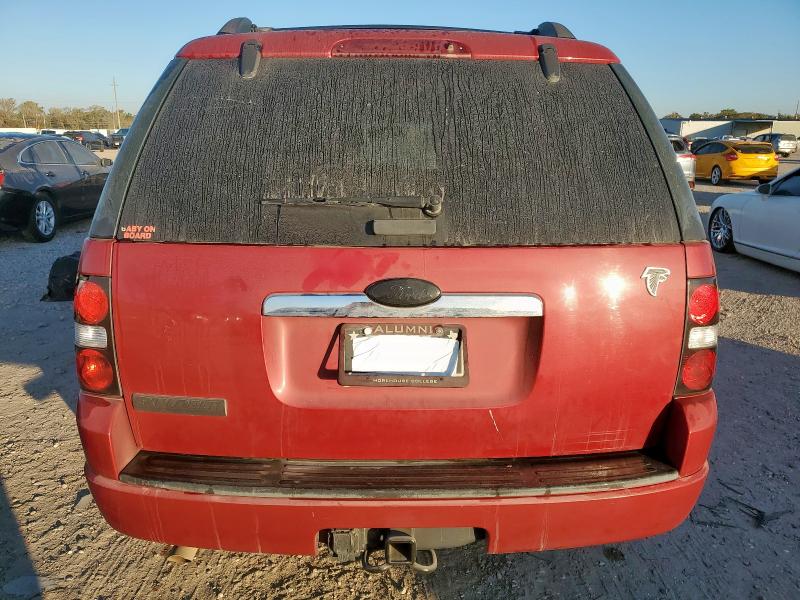 1FMEU6DE8AUA68944 - 2010 FORD EXPLORER XLT RED photo 6