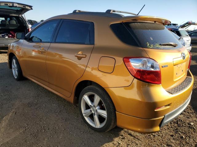 2T1LE40E99C011003 - 2009 TOYOTA COROLLA MA S ORANGE photo 2