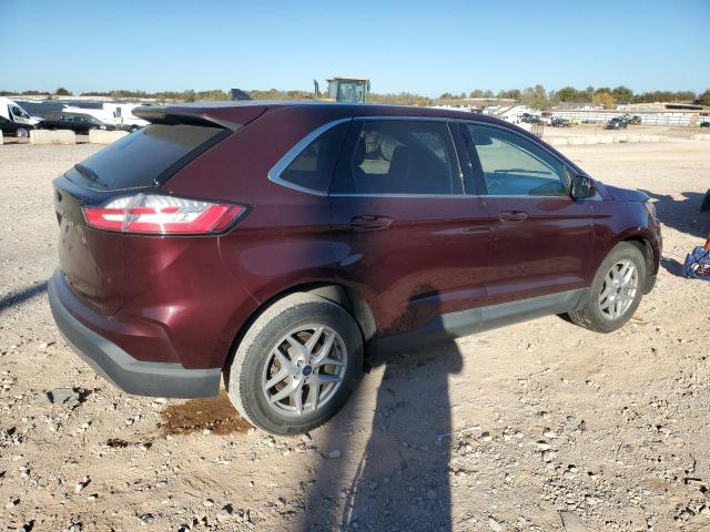 2FMPK3J90MBA10714 - 2021 FORD EDGE SEL BURGUNDY photo 3