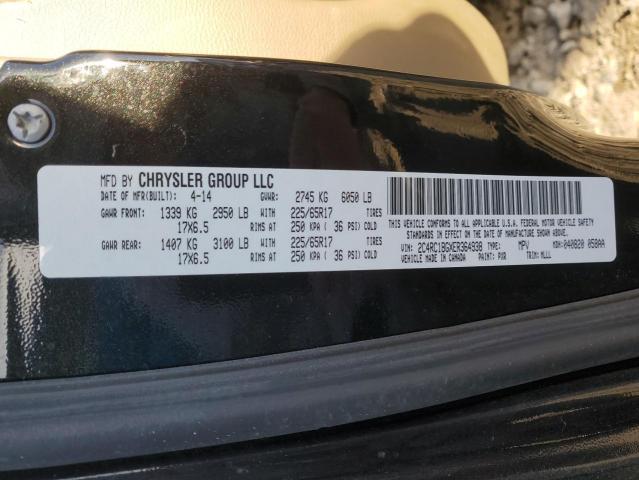 2C4RC1BGXER364938 - 2014 CHRYSLER TOWN & COU TOURING BLACK photo 13