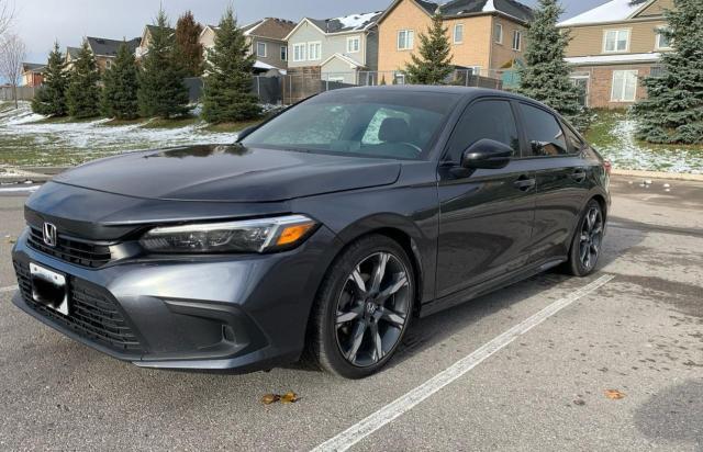 2HGFE2F55PH105179 - 2023 HONDA CIVIC SPORT Bleu photo 2