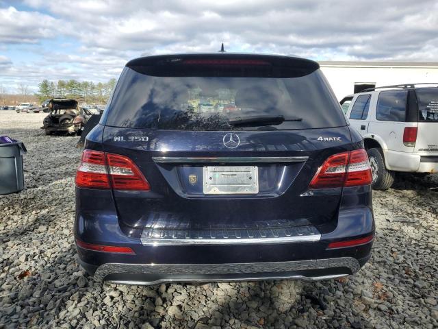4JGDA5HB2CA000870 - 2012 MERCEDES-BENZ ML 350 4MATIC BLUE photo 6