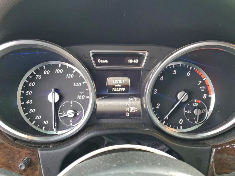 4JGDA5JB2EA411053 - 2014 MERCEDES-BENZ ML 350 WHITE photo 9