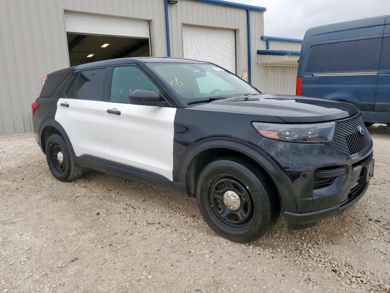 1FM5K8AB8LGB85114 - 2020 FORD EXPLORER POLICE INTERCEPTOR Dwukolorowy zdjęcie 4