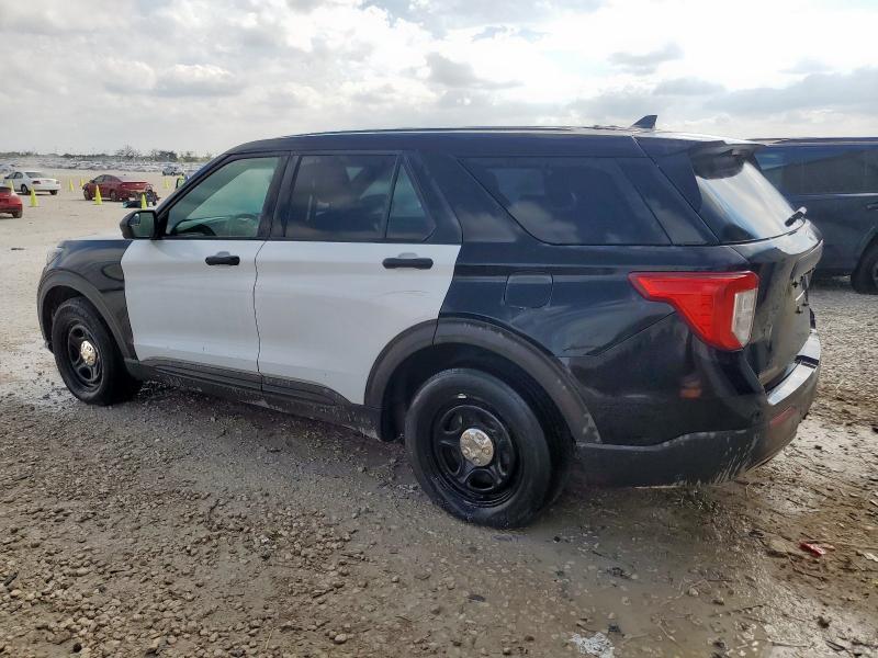 1FM5K8AB9MGB04672 - 2021 FORD EXPLORER POLICE INTERCEPTOR Двухцветный фото 2