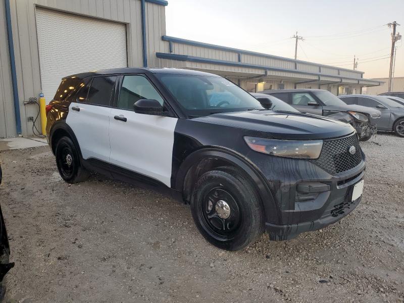 1FM5K8AB5MGA46981 - 2021 FORD EXPLORER POLICE INTERCEPTOR 双色 照片 4