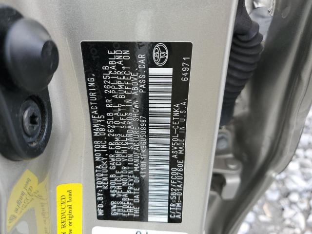 4T1BF1FK9GU508987 - 2016 TOYOTA CAMRY LE 金色 照片 12