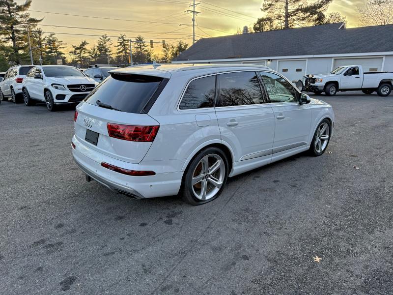 WA1VAAF78KD017535 - 2019 AUDI Q7 PRESTIGE Biały zdjęcie 4