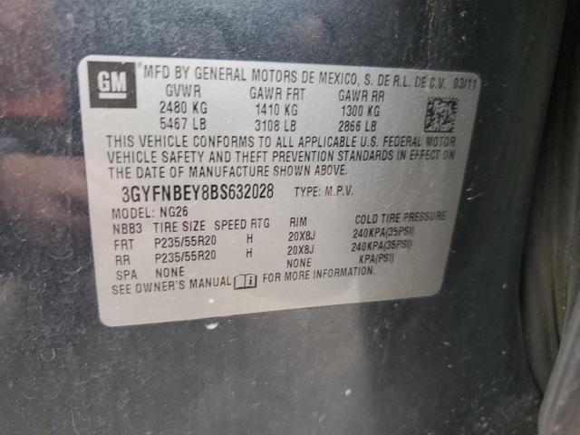 3GYFNBEY8BS632028 - 2011 CADILLAC SRX PERFORMANCE COLLECTION Noir photo 13