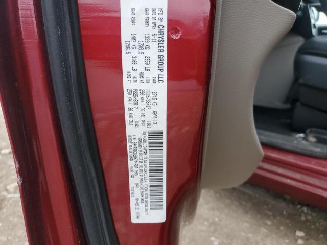 2A4RR8DG6BR744997 - 2011 CHRYSLER TOWN & COU TOURING L RED photo 13