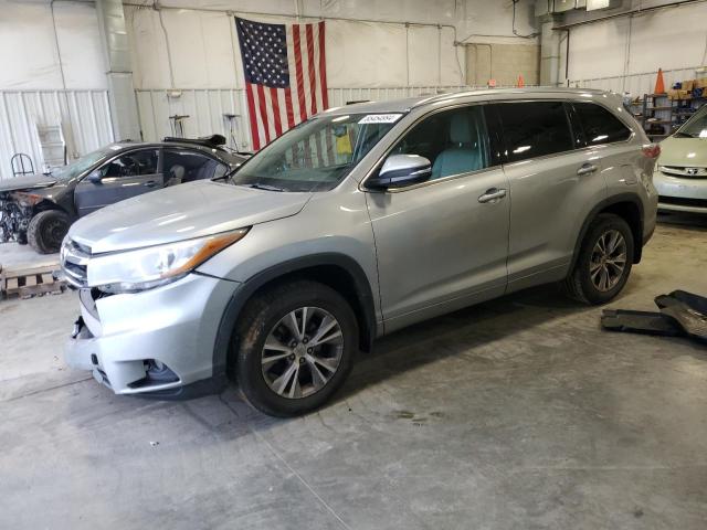 5TDJKRFH6FS171986 - 2015 TOYOTA HIGHLANDER XLE GRAY photo 1