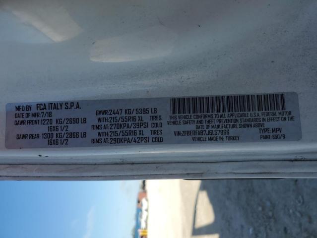 ZFBERFAB7J6L57966 - 2018 RAM PROMASTER WHITE photo 14