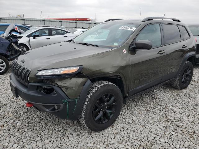 1C4PJMBSXEW278023 - 2014 JEEP CHEROKEE TRAILHAWK GREEN photo 1