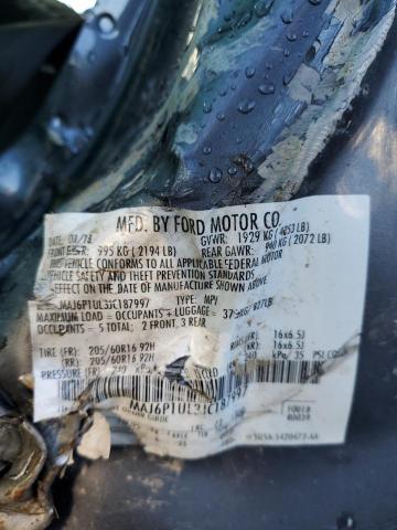 MAJ6P1UL3JC187997 - 2018 FORD ECOSPORT SE ნაცრისფერი ფოტო 13