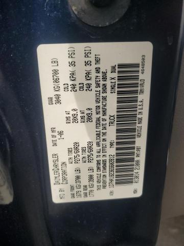 1D7HA18236S602812 - 2006 DODGE RAM 1500 ST BLUE photo 12