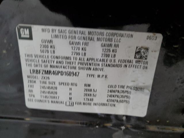 LRBFZMR46PD160947 - 2023 BUICK ENVISION PREFERRED შავი ფოტო 12