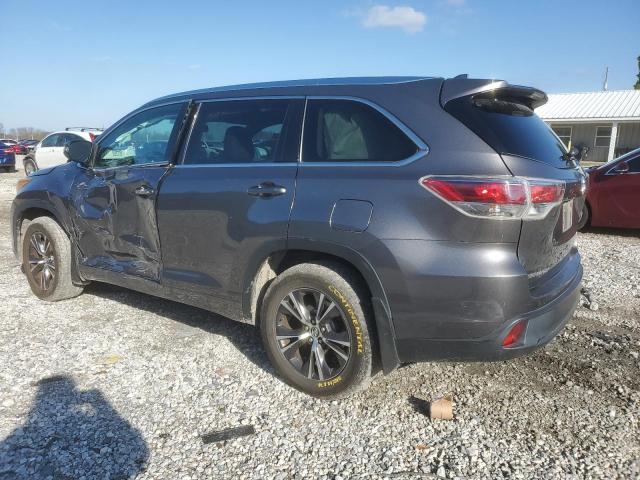 5TDJKRFH0GS281420 - 2016 TOYOTA HIGHLANDER XLE GRAY photo 2
