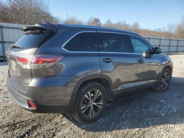 5TDJKRFH0GS281420 - 2016 TOYOTA HIGHLANDER XLE GRAY photo 3