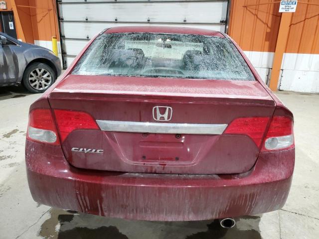 2HGFA16669H022801 - 2009 HONDA CIVIC LX-S 红色 照片 6