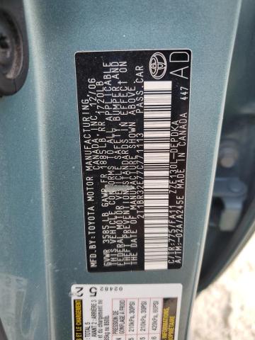 2T1BR32E77C771113 - 2007 TOYOTA COROLLA CE 绿色 照片 12