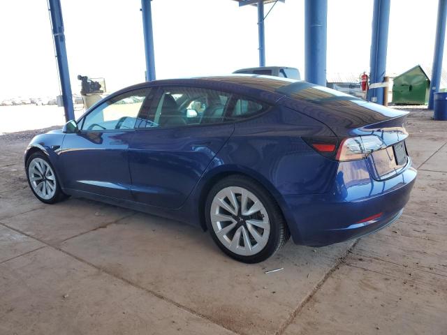 5YJ3E1EA9MF987923 - 2021 TESLA MODEL 3 ლურჯი ფოტო 2